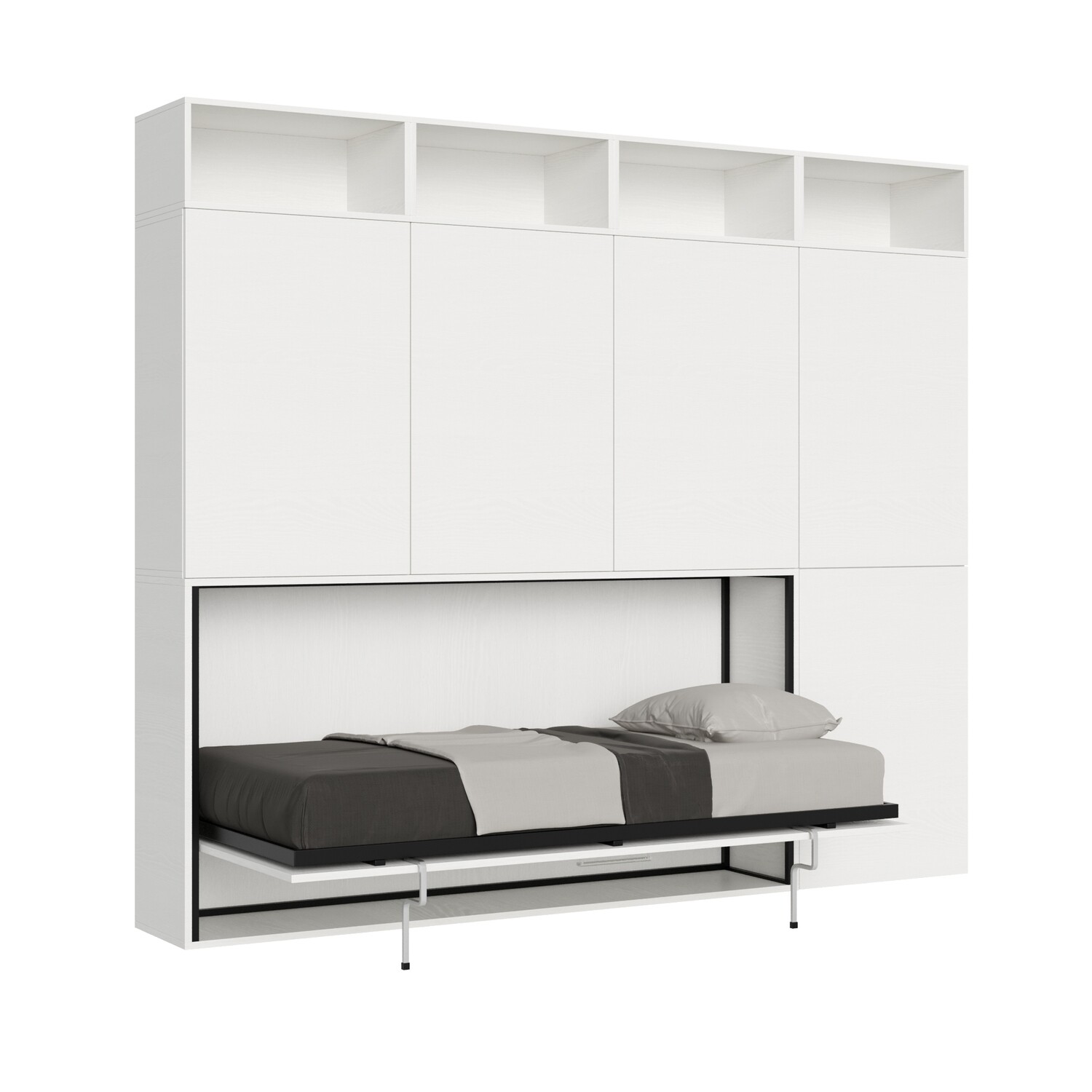 Itamoby KANDO B | letto singolo a scomparsa con mobili