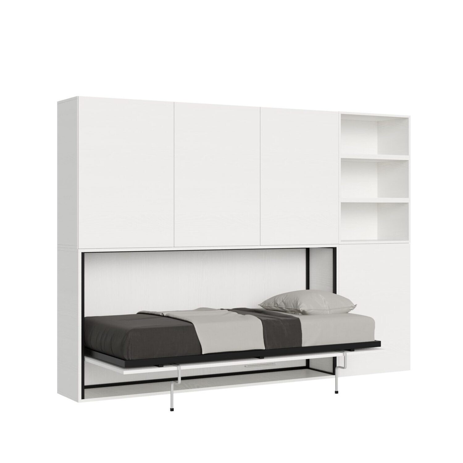Itamoby KANDO F | letto singolo a scomparsa con mobili