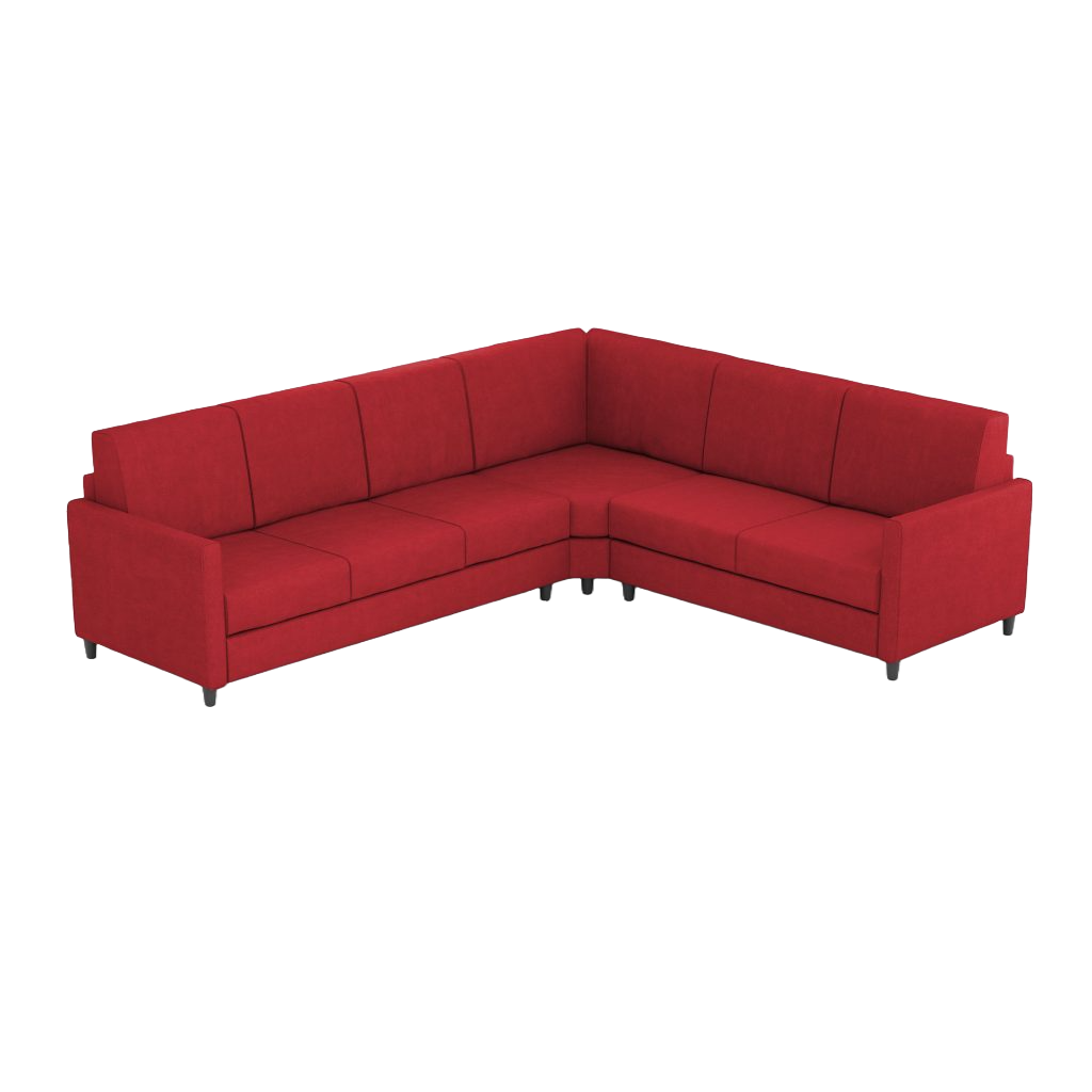 Ityhome KARAY Rosso | divano angolare 6 posti