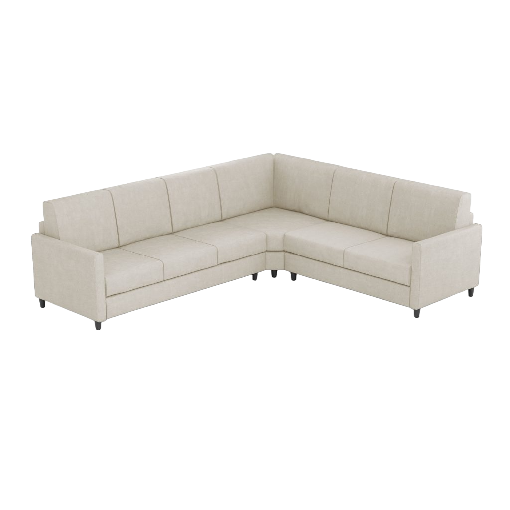 Ityhome KARAY Latte | divano angolare 6 posti