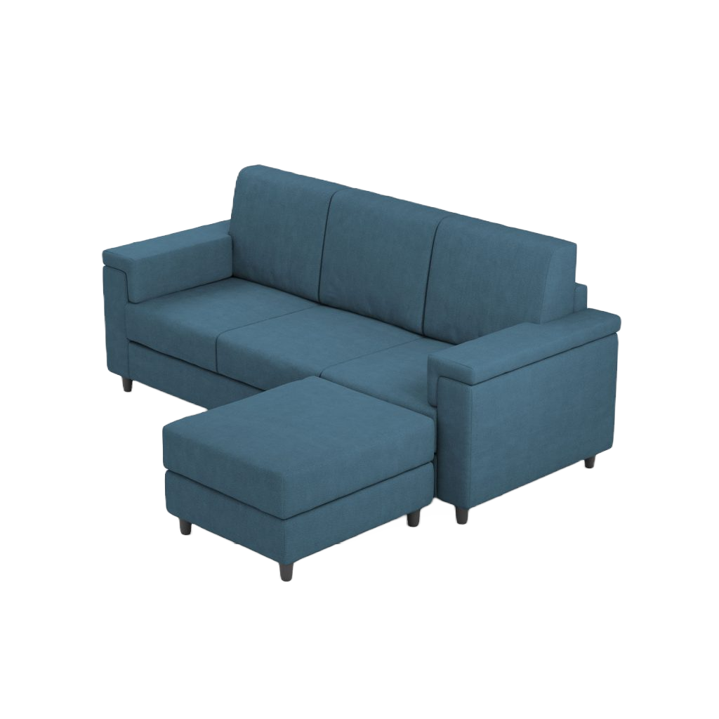 Ityhome MARRAK Avio | divano 3 posti con pouf
