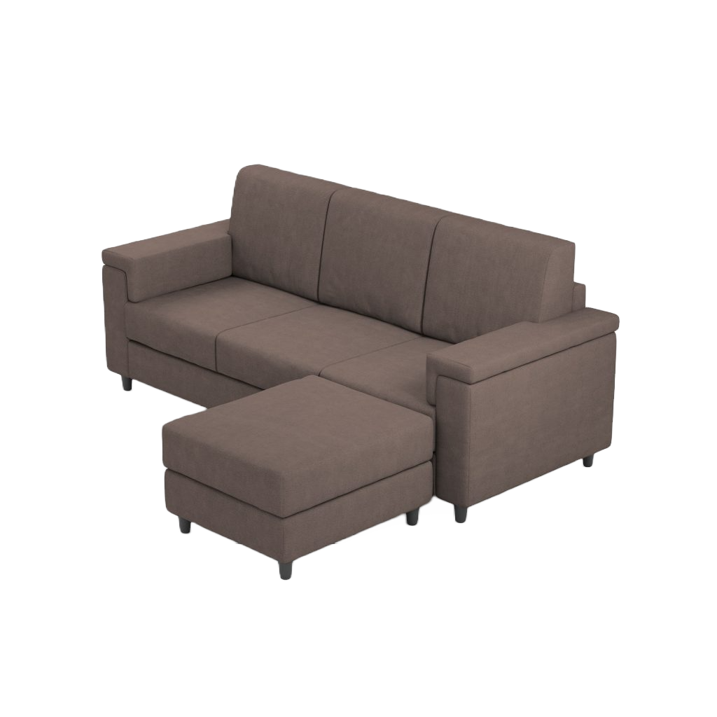 Ityhome MARRAK Talpa | divano 3 posti con pouf