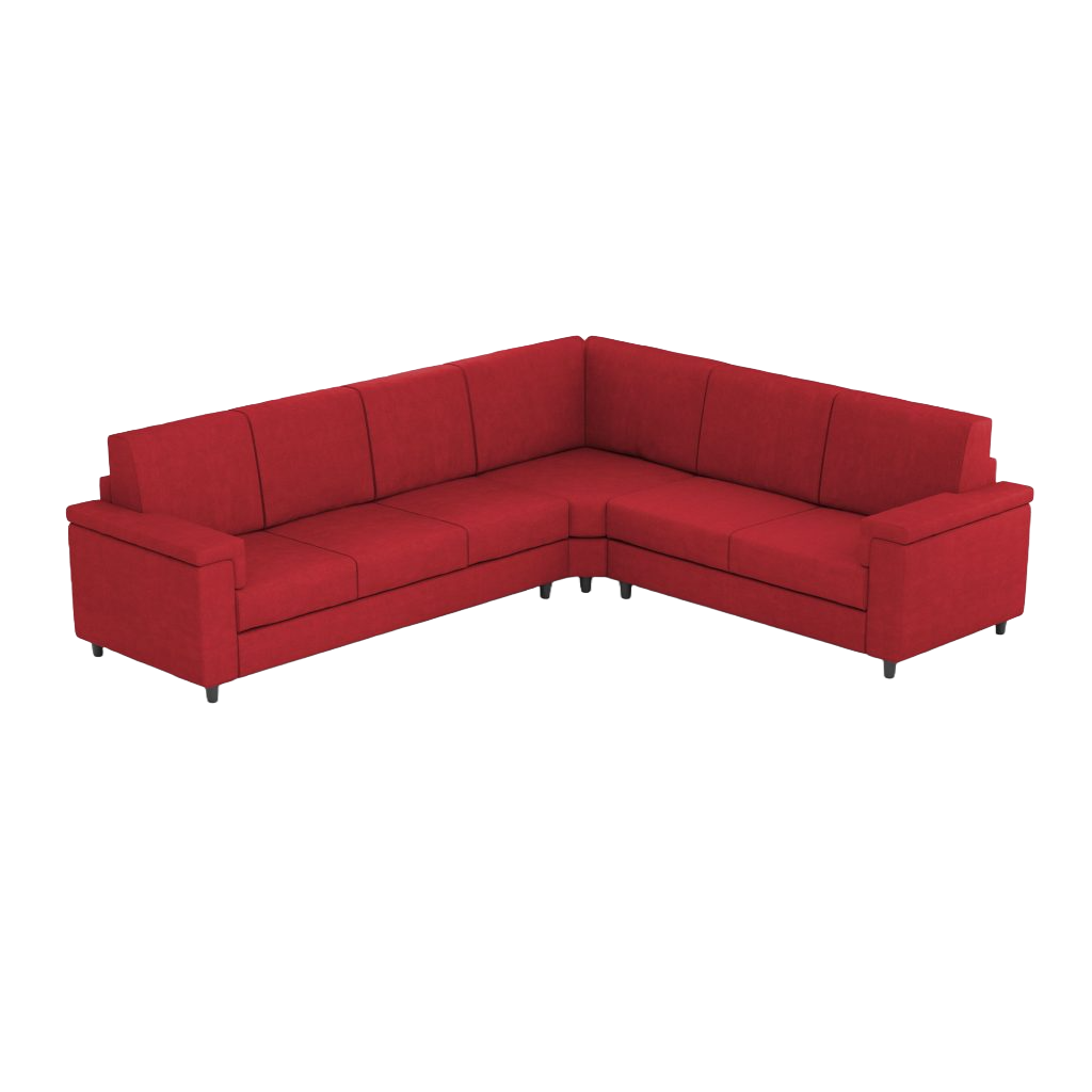 Ityhome MARRAK Rosso | divano angolare 6 posti