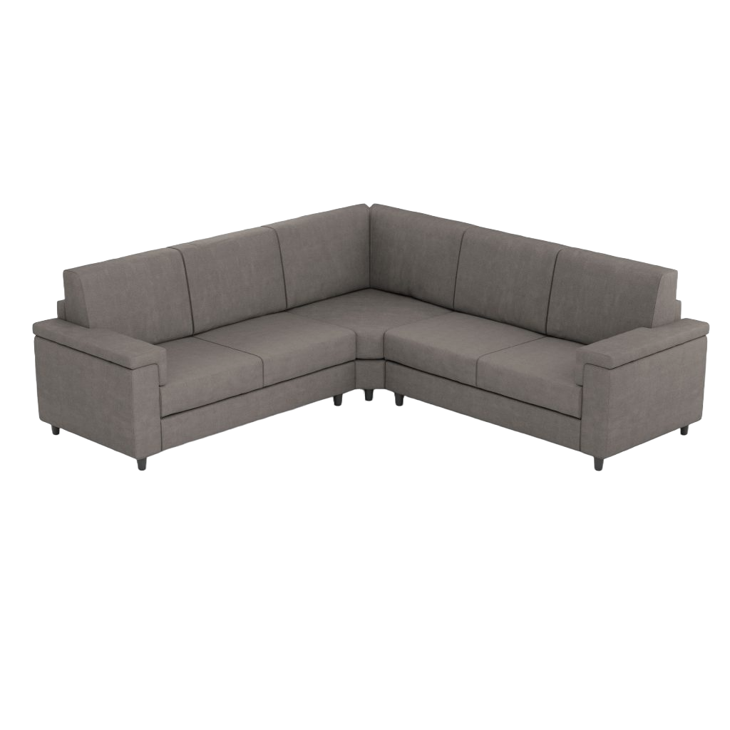 Ityhome MARRAK Grigio | divano angolare 5 posti