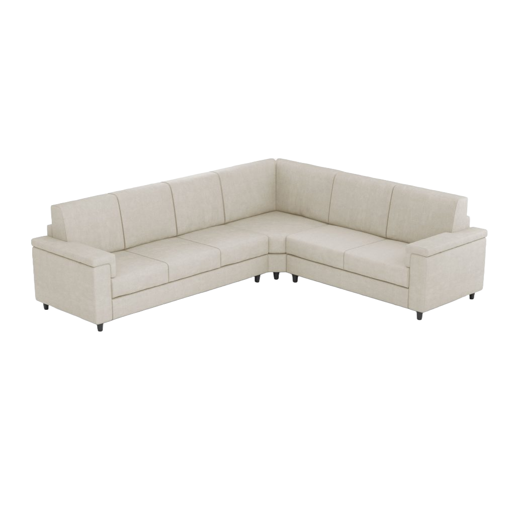 Ityhome MARRAK Latte | divano angolare 6 posti