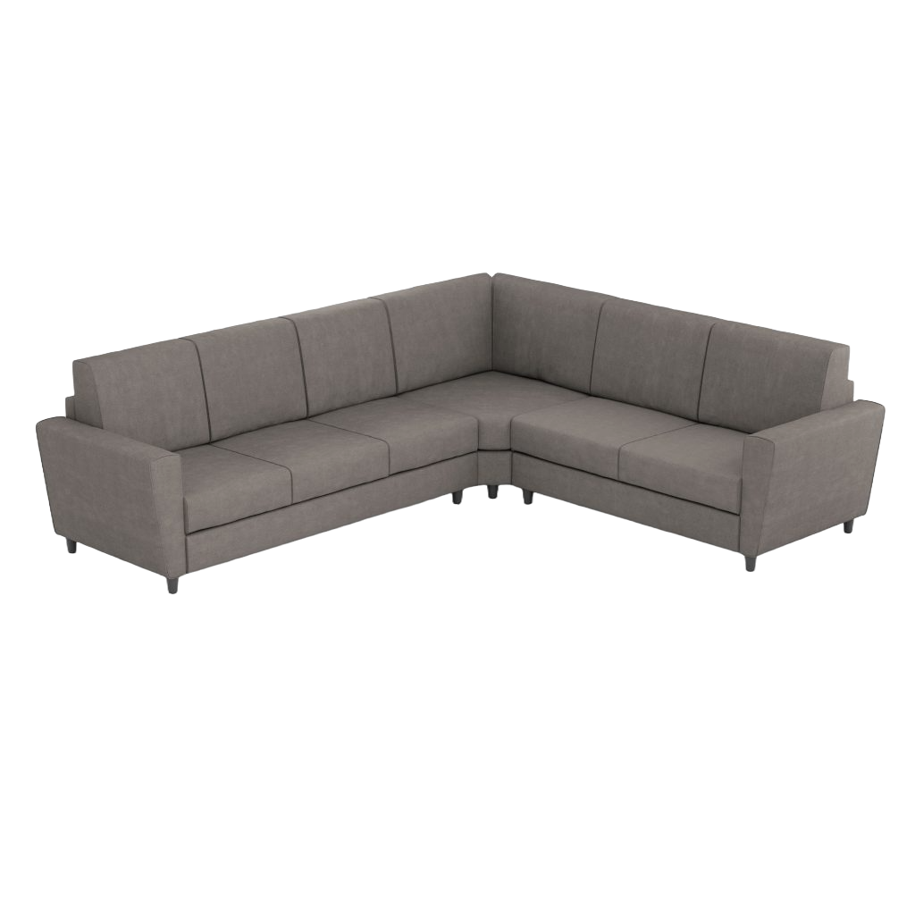 Ityhome YASEL Grigio | divano angolare 6 posti