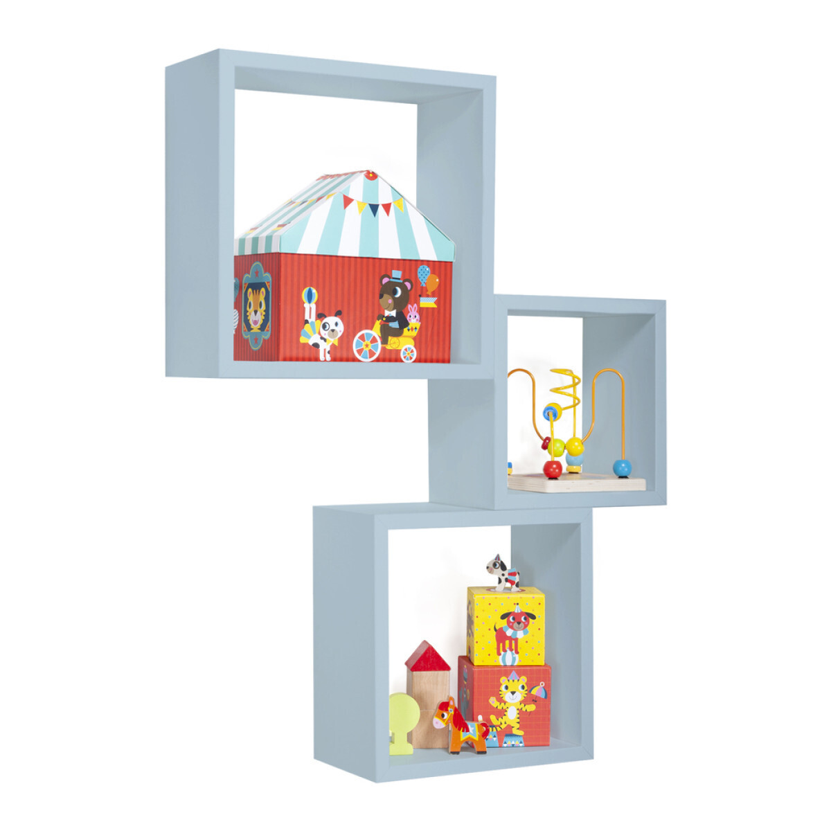 Modularredo INCUBO Blu Baltico | set mensole