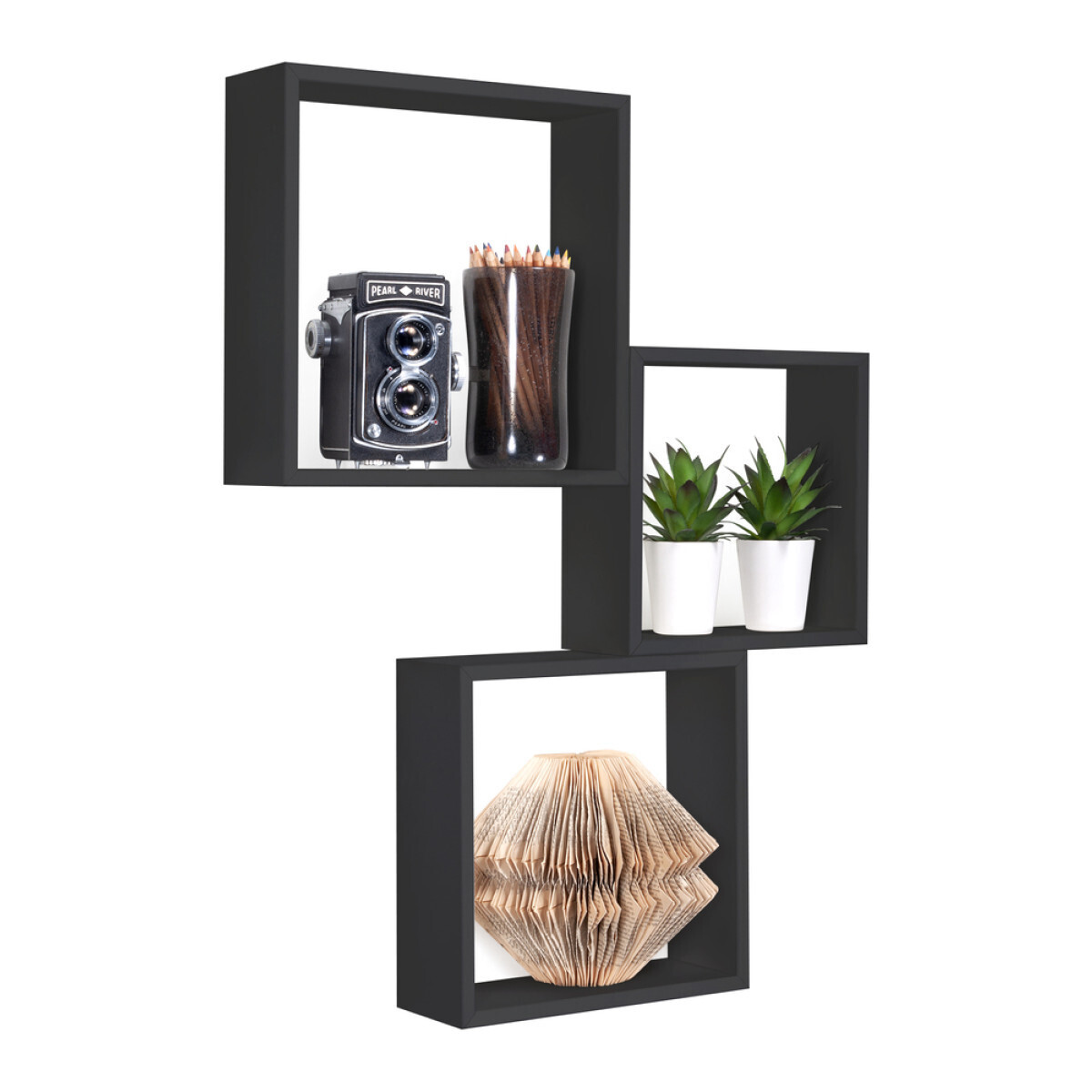 Modularredo INCUBO SLIM Nero | set mensole