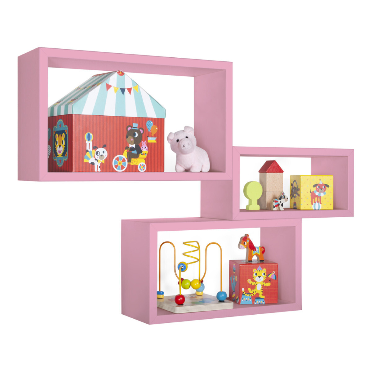 Modularredo TRITTICO Rosa Blush | set mensole