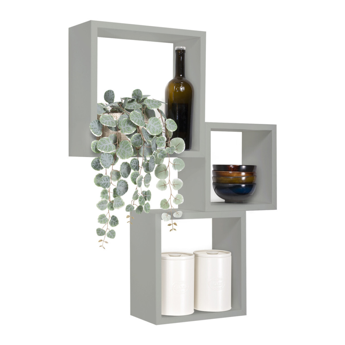 Modularredo INCUBO Grigio Sasso | set mensole