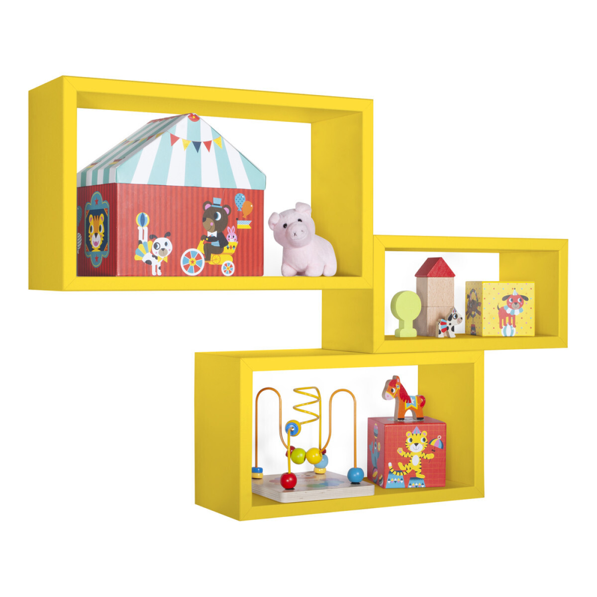 Modularredo TRITTICO Giallo Canarino | set mensole