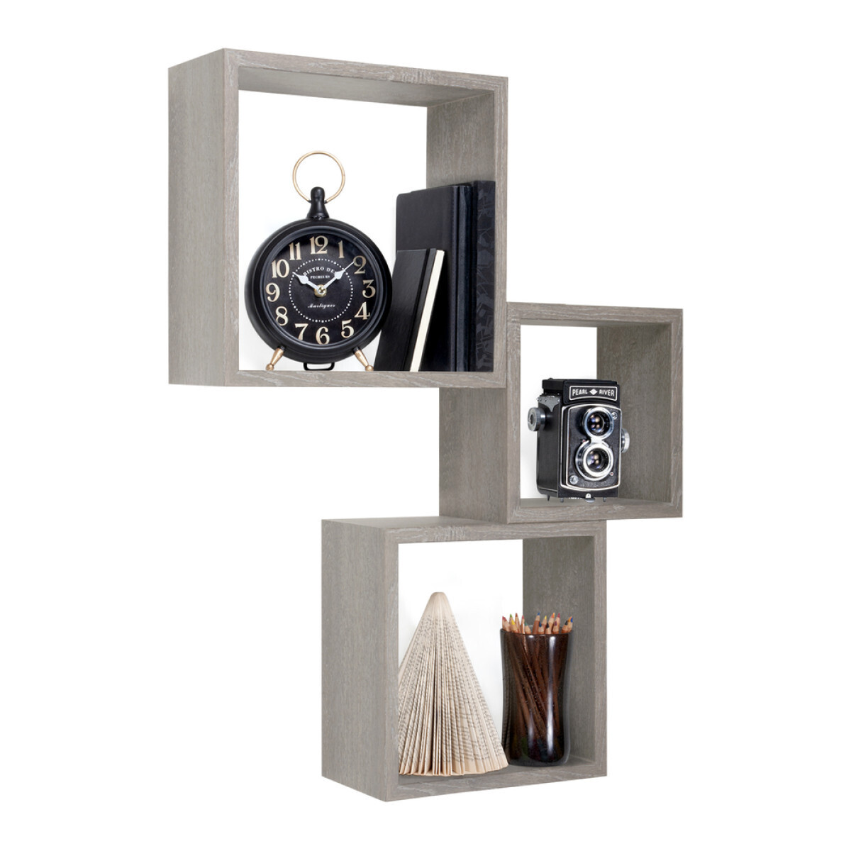 Modularredo INCUBO Rovere Grigio | set mensole