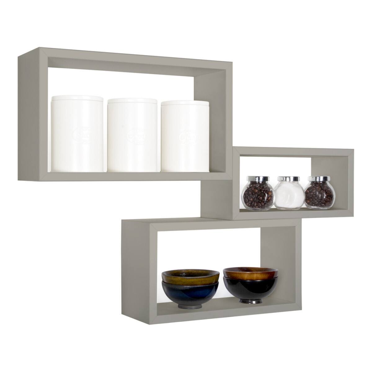 Modularredo TRITTICO Marrone Talpa | set mensole