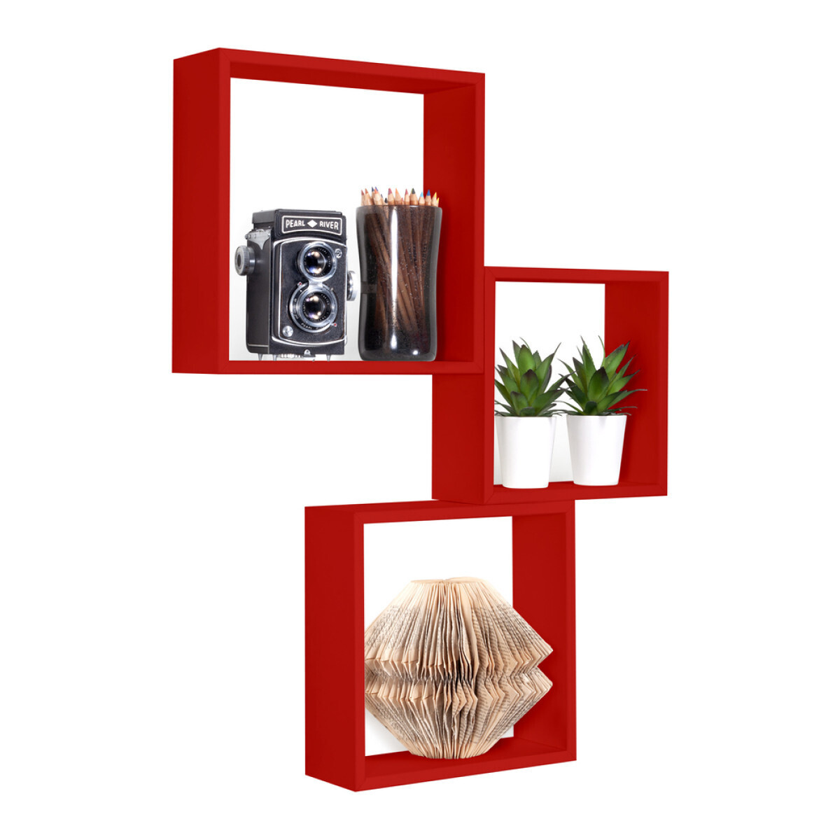 Modularredo INCUBO SLIM Rosso | set mensole