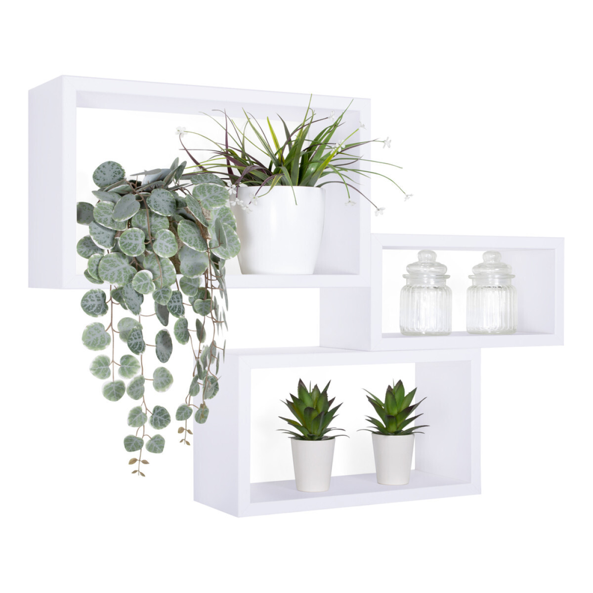 Modularredo TRITTICO Bianco | set mensole