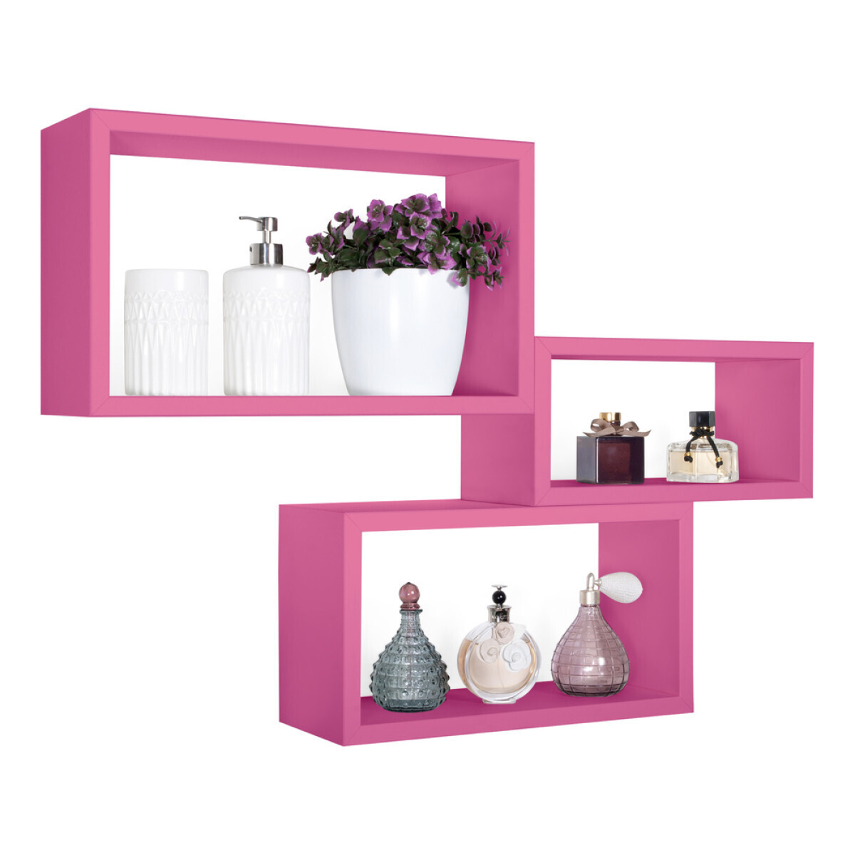 Modularredo TRITTICO Fuxia | set mensole