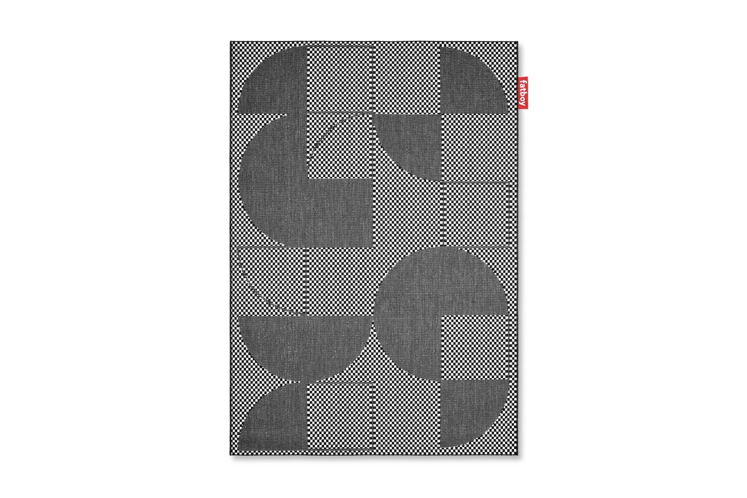 Fatboy Carpretty Petit Tappeto, Jigsaw Black/White