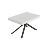 Itamoby tavolo allungabile 80x120/204 cm Niket bianco frassino gambe antracite