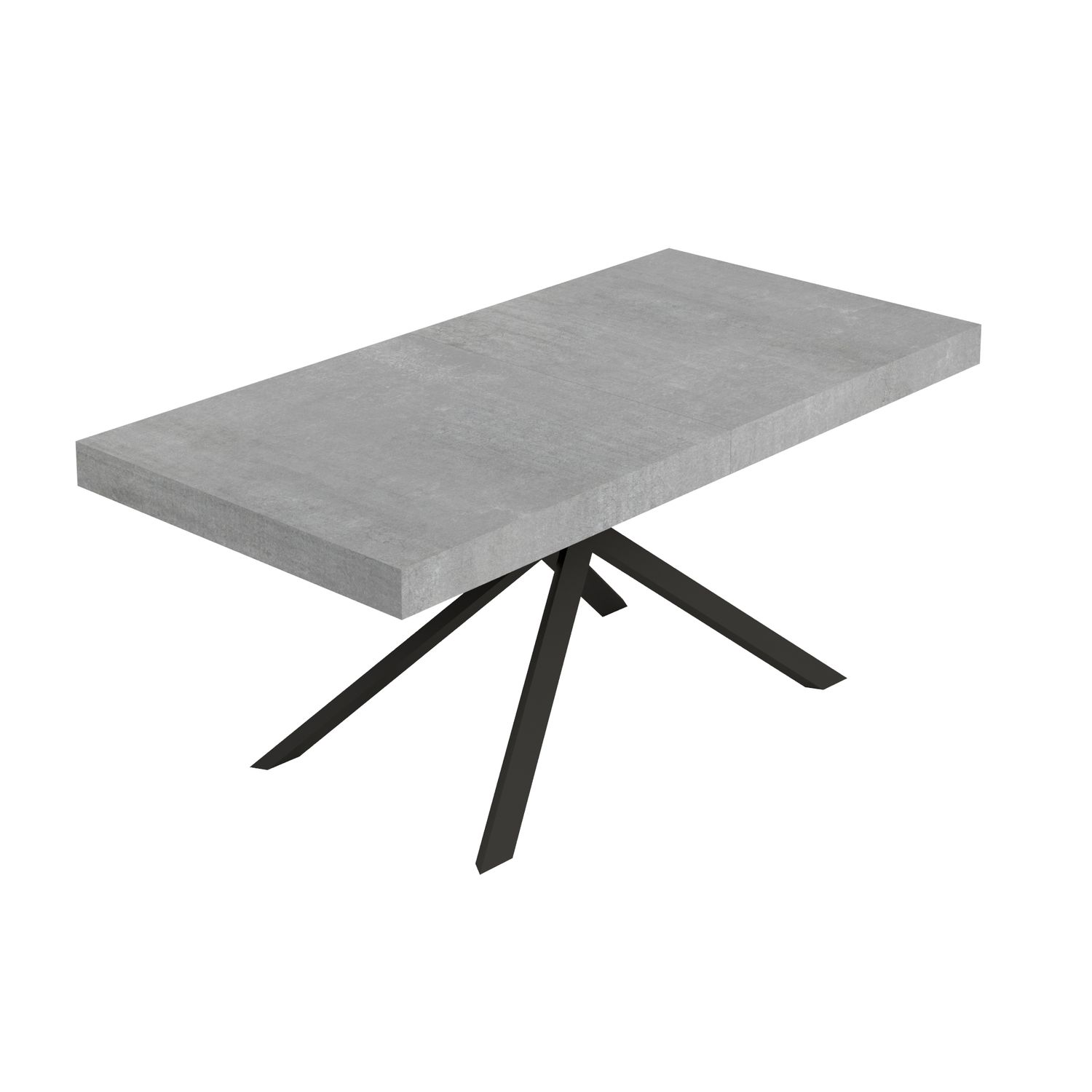 Itamoby Tavolo allungabile 90x200/304 cm Niket cemento gambe antracite