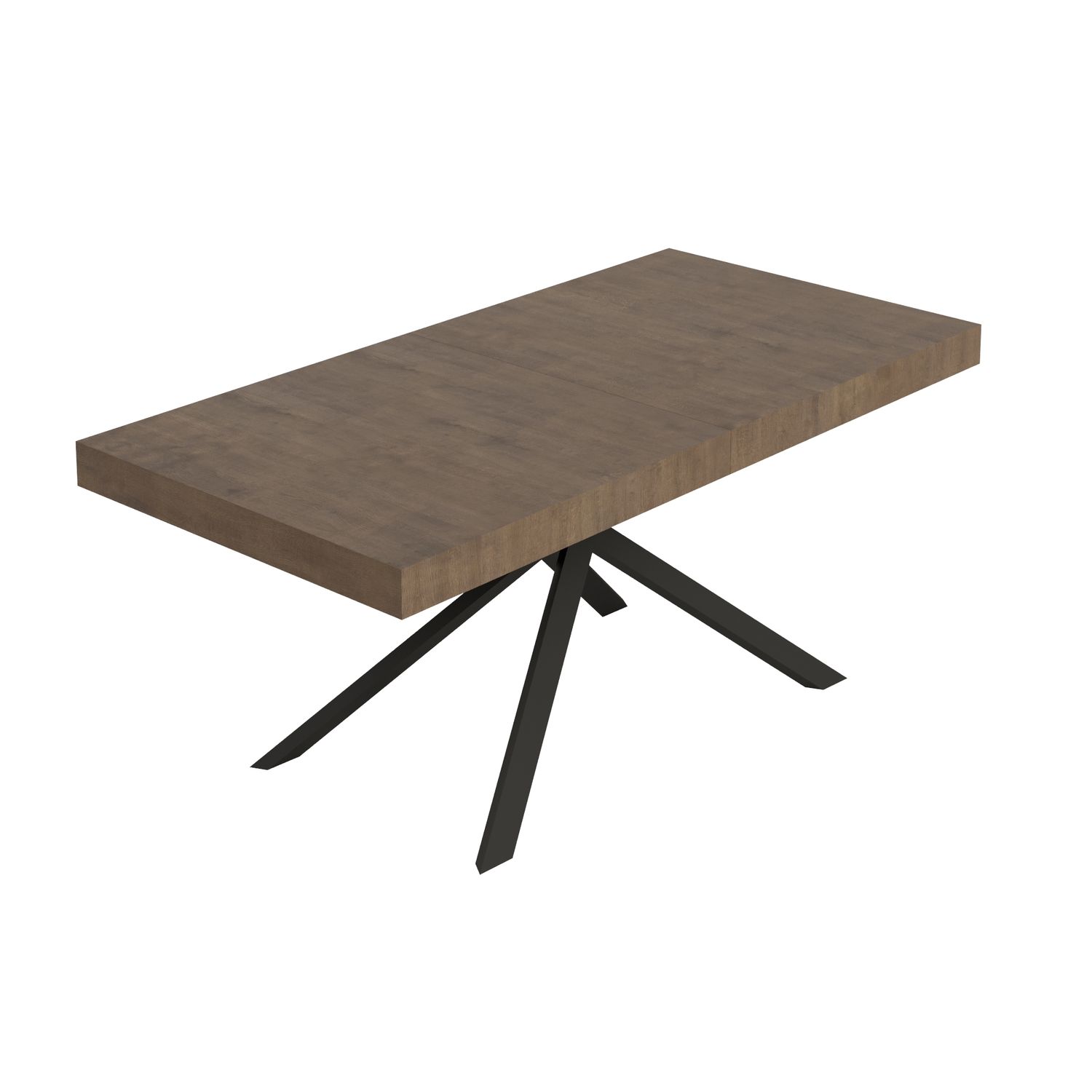 Itamoby Tavolo allungabile 90x200/460 cm Niket noce gambe antracite