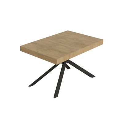 Itamoby Tavolo allungabile 90x120/380 cm Niket quercia natura gambe antracite