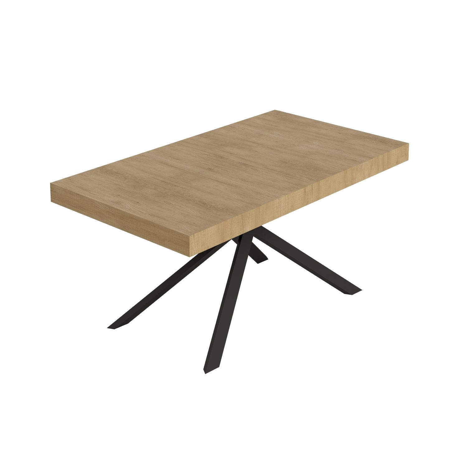 Itamoby Tavolo allungabile 90x160/264 cm Niket quercia natura gambe antracite