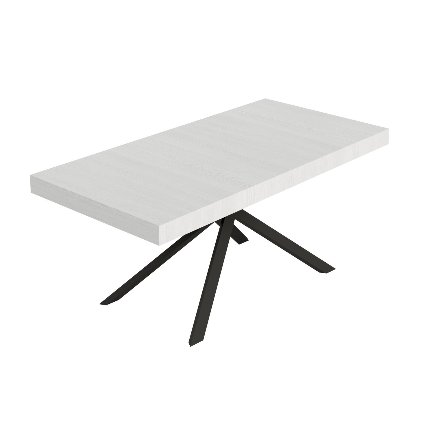 Itamoby Tavolo allungabile 90x180/284 cm Niket bianco frassino gambe antracite