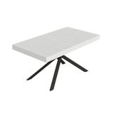 Itamoby Tavolo allungabile 90x160/420 cm Niket bianco frassino gambe antracite