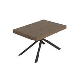 Itamoby Tavolo allungabile 90x140/244 cm Niket noce gambe antracite