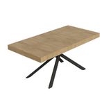 Itamoby Tavolo allungabile 90x200/460 cm Niket quercia natura gambe antracite