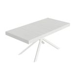 Itamoby Tavolo allungabile 90x180/284 cm Niket bianco frassino gambe bianche