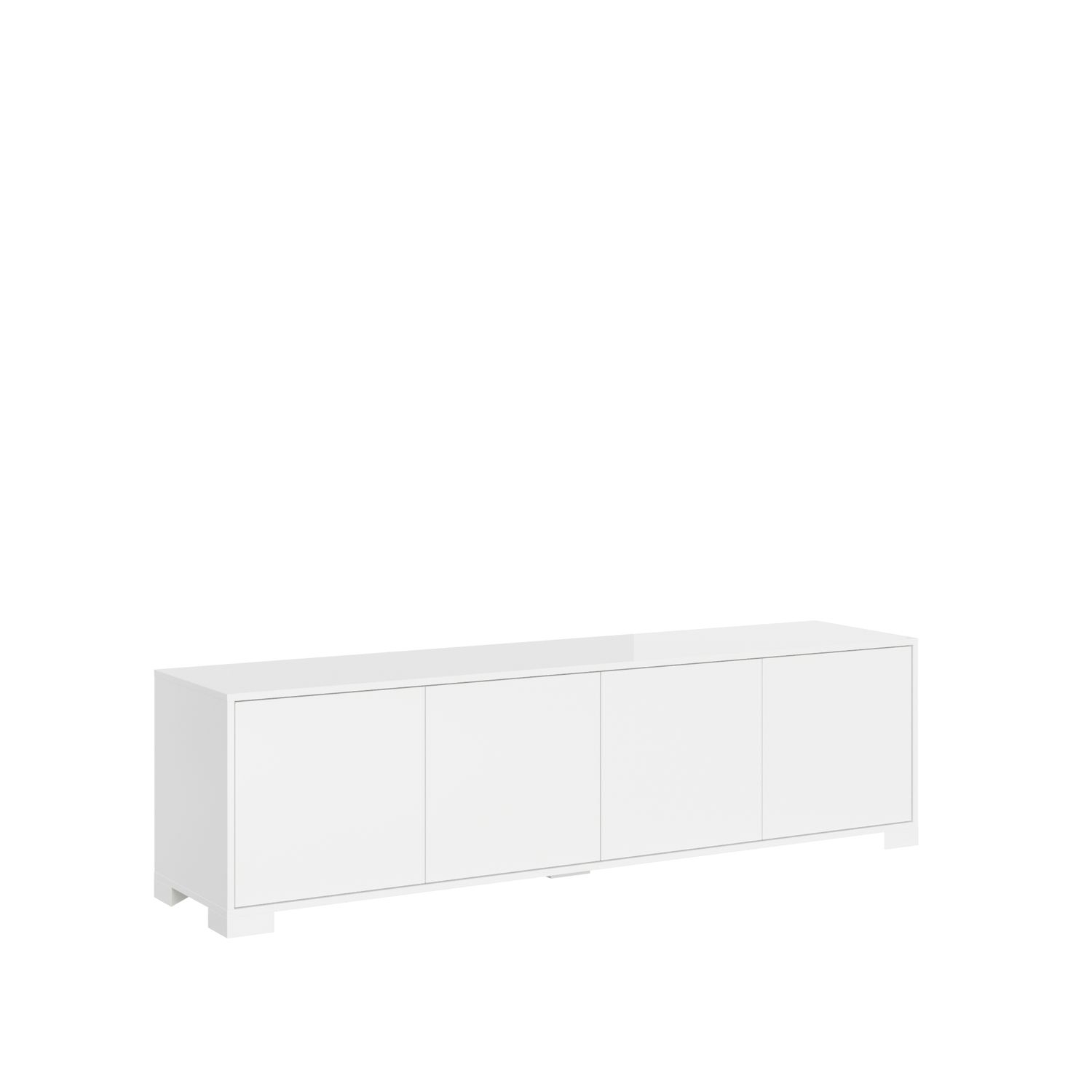 Itamoby Porta TV 4 ante 172x40x48 cm Lumina bianco lucido