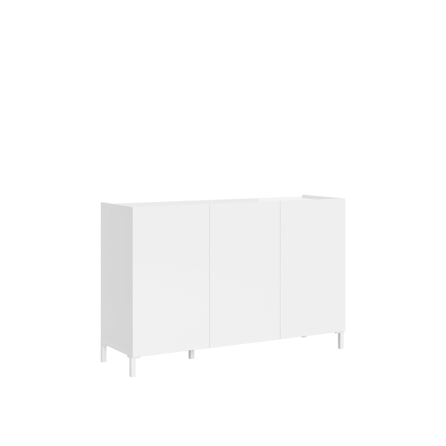 Madia 3 ante 130x40x84 cm Solaria bianco lucido Madia 3 ante 130x40x84 cm Solaria bianco lucido