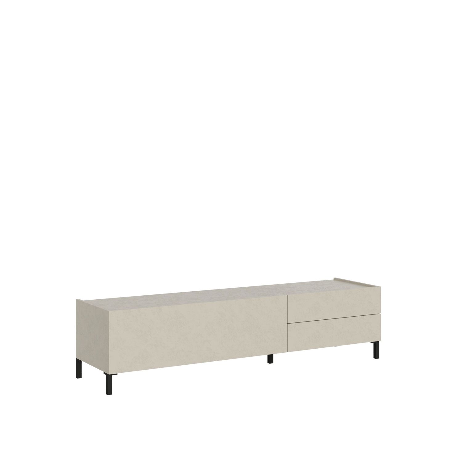 Porta TV 1 ribalta/2 cassetti 160x40x42 cm Solaria cashmere Porta TV 1 ribalta/2 cassetti 160x40x42 cm Solaria cashmere