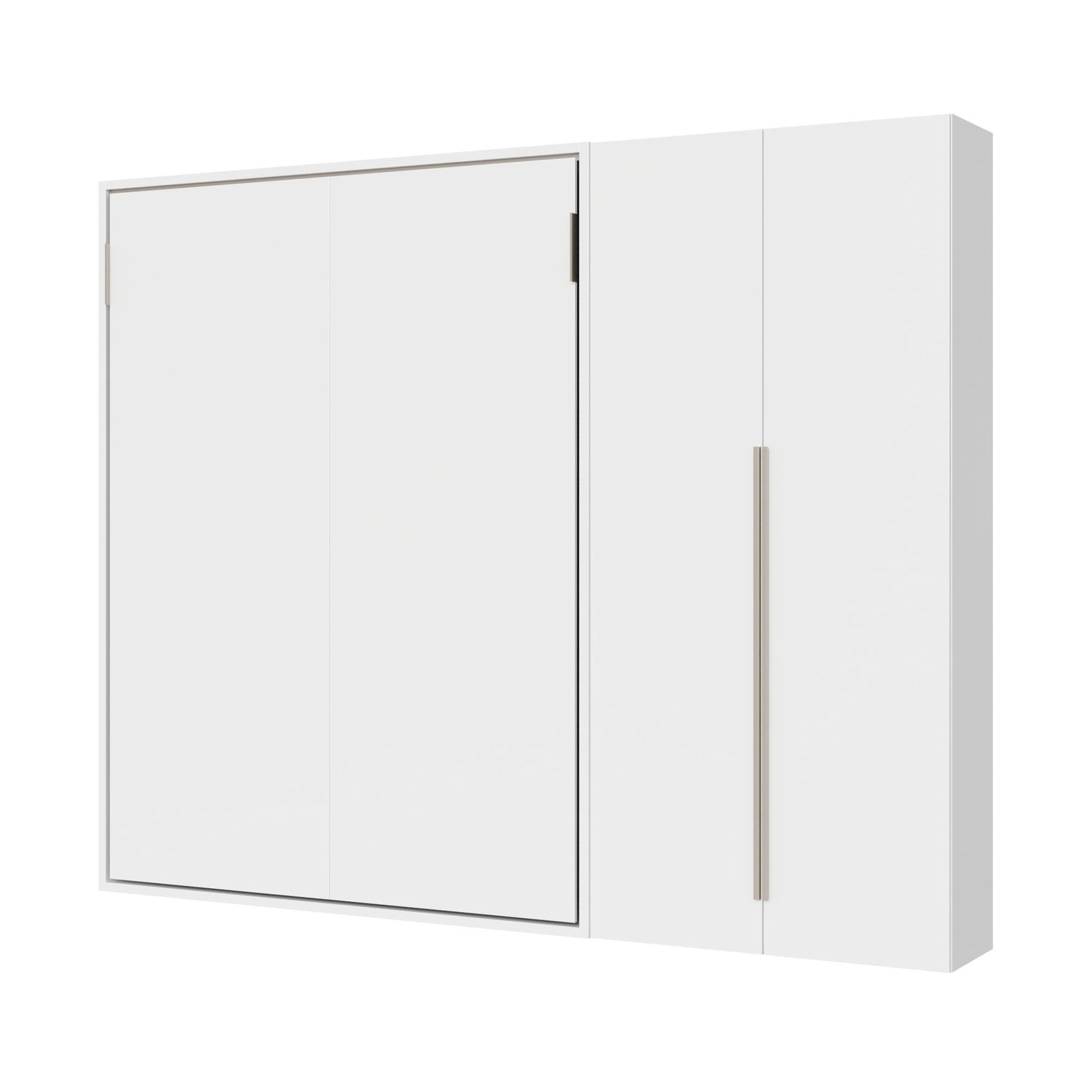 Letto matrimoniale verticale a scomparsa Versia 160 con armadio dx 2 ante Bianco Letto matrimoniale verticale a scomparsa Versia 160 con armadio dx 2 ante Bianco