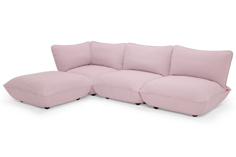 Fatboy Sumo Corner Sofa Weave, Divano Bubble Pink Fatboy Sumo Corner Sofa Weave, Divano Bubble Pink