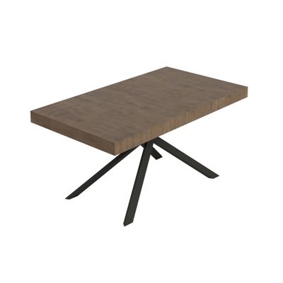 Itamoby Tavolo allungabile 90x160/420 cm Niket noce gambe antracite Itamoby Tavolo allungabile 90x160/420 cm Niket noce gambe antracite