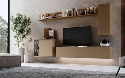 Parete attrezzata completa - Composizione Soggiorno 02