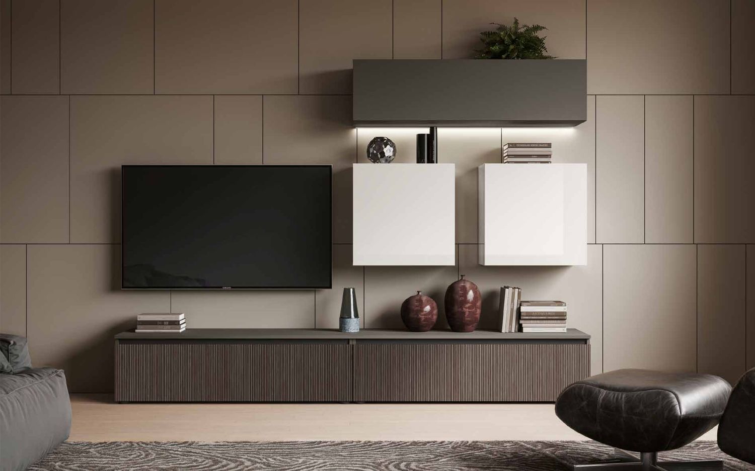 Parete attrezzata completa - Composizione Soggiorno 15