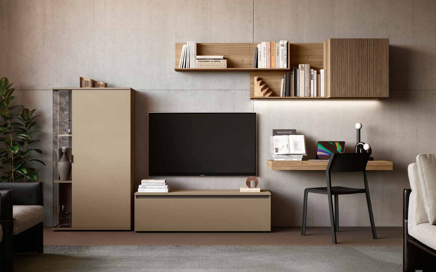 Parete attrezzata completa - Composizione Soggiorno 16