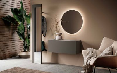 Madia Moderna sospesa con Specchiera - Composizione 05