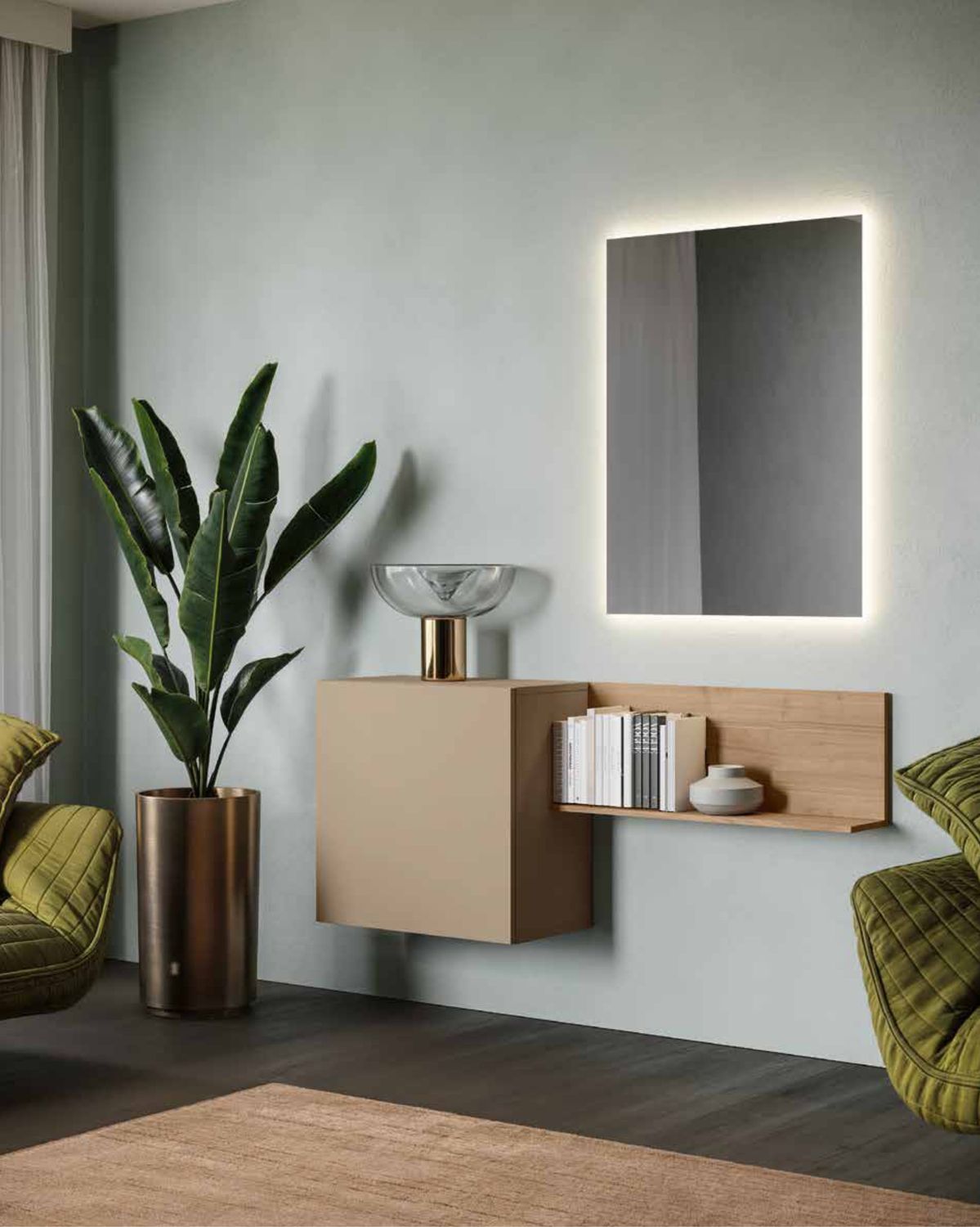 Ingresso Pensile con Specchiera - Composizione 06