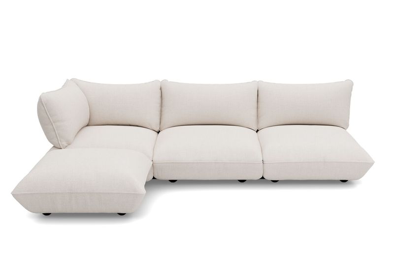 Fatboy Sumo Corner Sofa Boucle Recycled Creme,  Beige