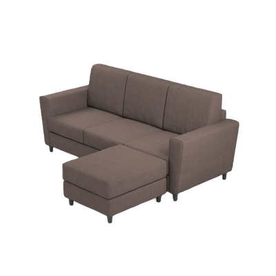 Ityhome YASEL Talpa | divano 3 posti con pouf