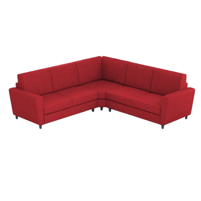 Ityhome Yasel Rosso | divano angolare 5 posti