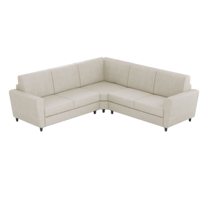 Ityhome Yasel Latte | divano angolare 5 posti