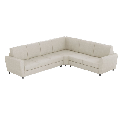 Ityhome YASEL Latte | divano angolare 6 posti