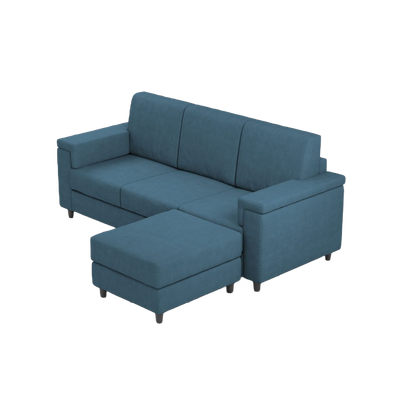 Ityhome MARRAK Avio | divano 3 posti con pouf