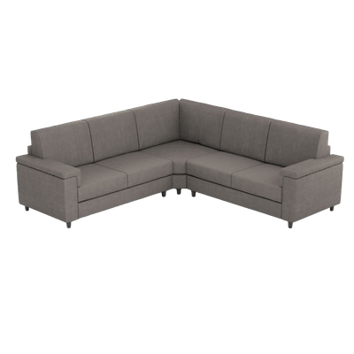 Ityhome MARRAK Grigio | divano angolare 5 posti