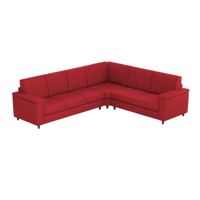 Ityhome MARRAK Rosso | divano angolare 6 posti